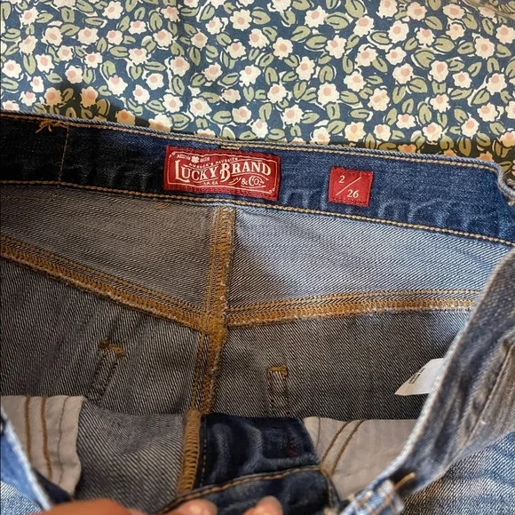 NWT Lucky Brand High Waist Denim Mini Skirt 26 - Picture 8 of 9